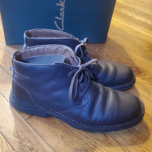 Clarks Simca Ankle Boots Leather Chukka - 11 - GUC - Picture 4 of 8